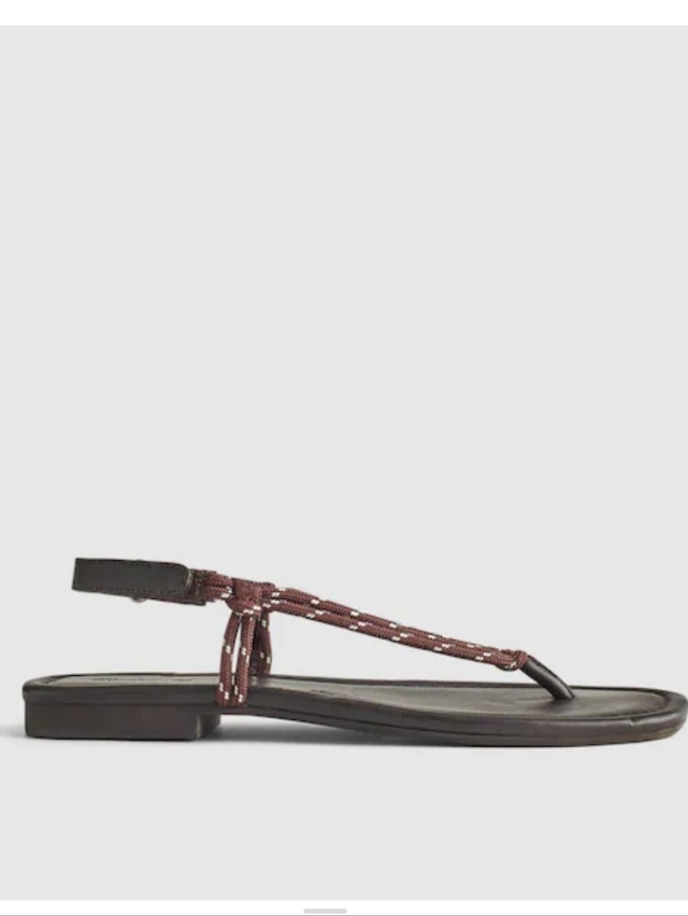 Madewell The Aliyah Paracord Slingback Sandal - Dark Carob